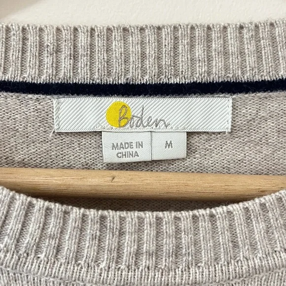 Boden Estella The Bee’s Knees Crew Neck Wool Cashmere Sequin Sweater Medium - Picture 5 of 7